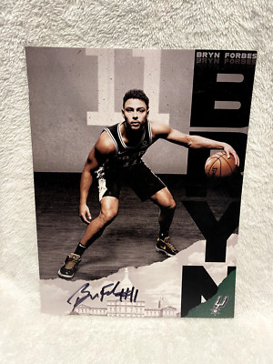 San Antonio Spurs Bryn Forbes #11 Autograph