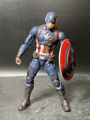 Marvel Legends Avengers Captain America Figure Battle Damaged