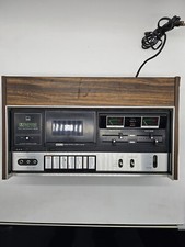 Sharp Model RT-480U Woodgrain Dolby Stereo Cassette Deck. Vintage. Parts Only
