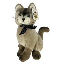 Vintage Mary Meyer Stuffed Animal Cat Hesper Siamese 13" Tall Made in Korea