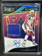 2021 Select X-Factor Memorabilia Signatures Purple Prizm /99 Al Harrington Sh
