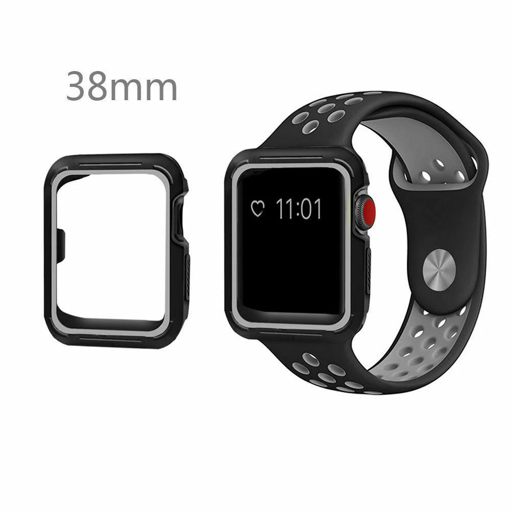 TPU Thin Watch Screen Protector Case Cover 38 42MM For Apple Watch