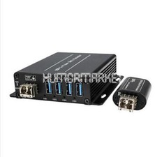 1PCS 4 Channel USB 3.0 over Fiber Optic Extender Duplex LC Port New
