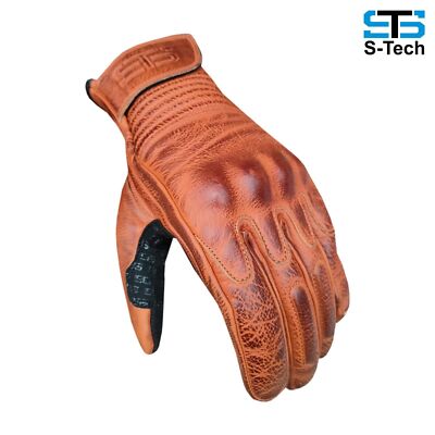 Moto Guanti In Pelle Stechmoto ST 1715 Neo-Phill Cafè Race - Foto 6