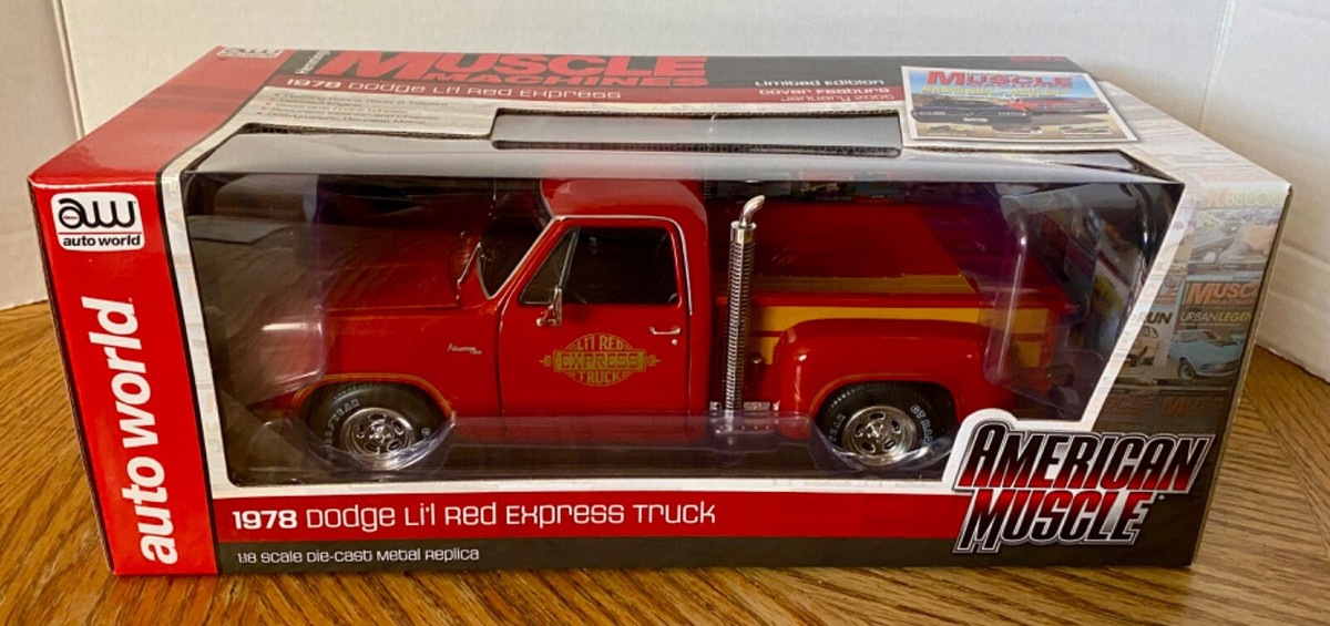 Auto World AMM1194 1978 Dodge Lil' Red Express Truck 1:18
