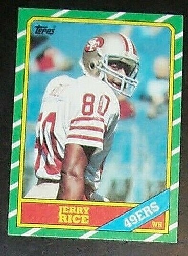 1986 Topps #161 Jerry Rice Rookie Card HOF San Francisco 49ers WR, RC Sharp! - Picture 5 of 5