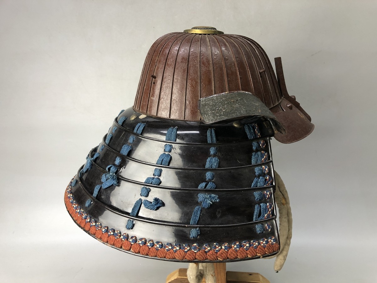 Y7987 KABUTO 32 seam Samurai helmet iron armor Japan antique
