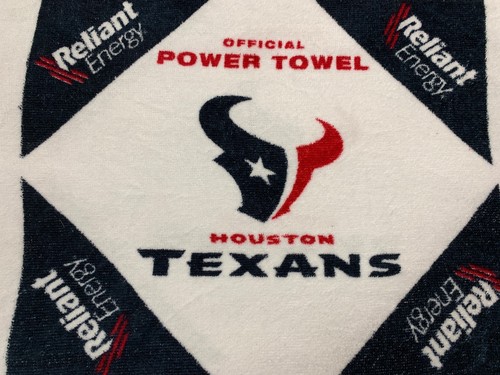 OLDER HOUSTON TEXANS OFFICIAL LIBERTY WHITE POWER TOWEL RELIANT NRG NEW - Picture 2 of 2