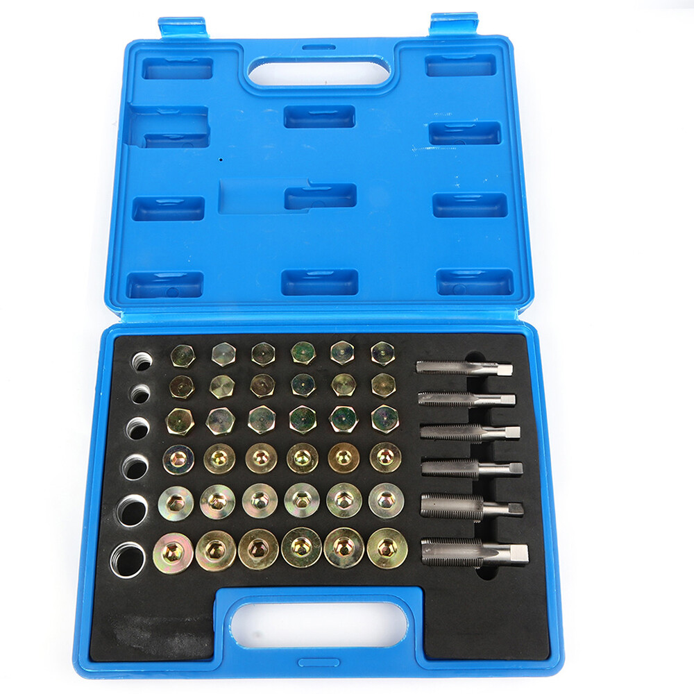 7pc M15 Oil Pan Thread Repair Kit – Sump Drain Plug Repair Tool For BMW – Generic