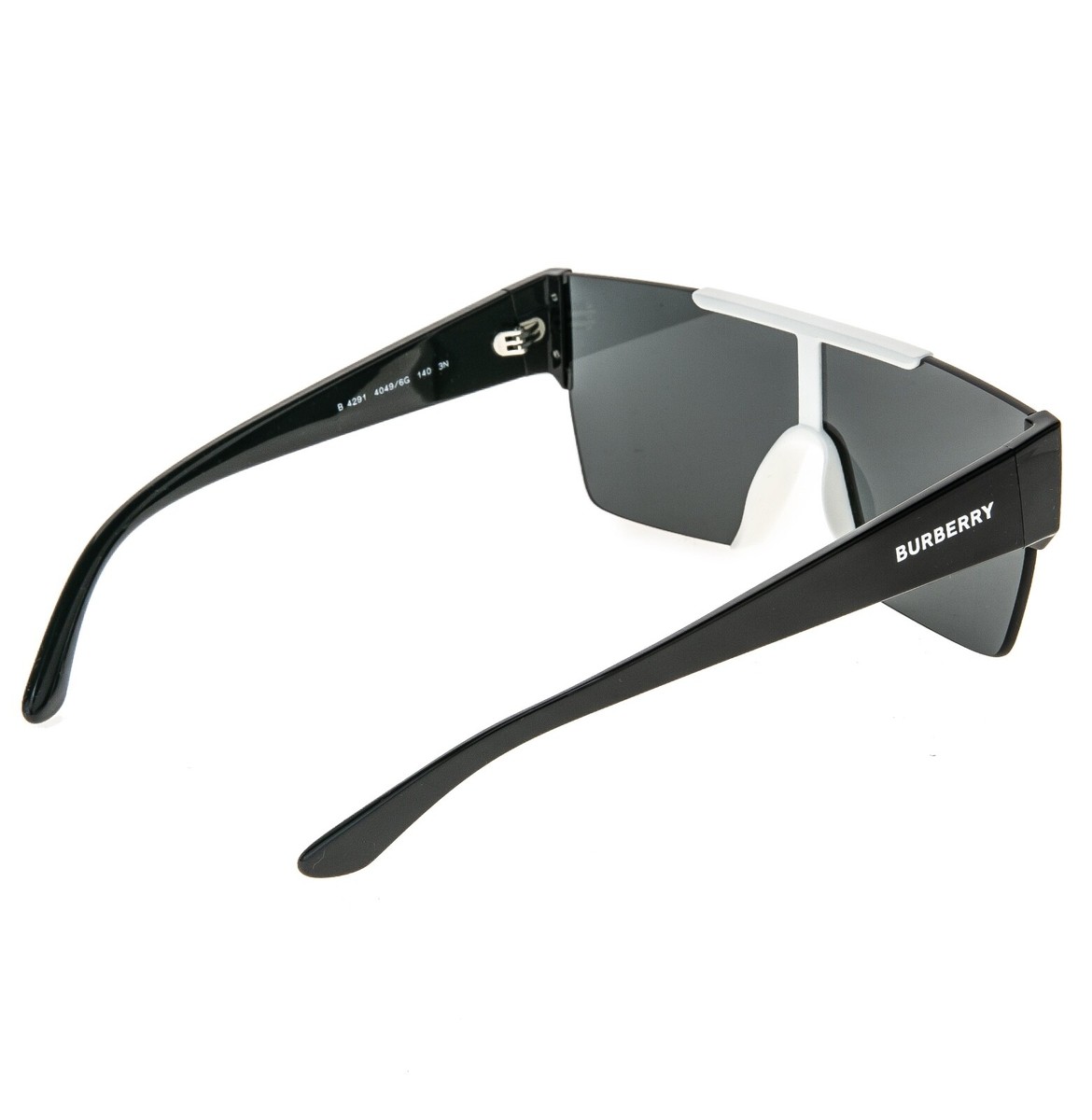 Brand New Burberry Sunglasses B 4291 4049/6G  Black White  Authentic Burberry B-4291 4049/6G Sunglasses Men main image 3
