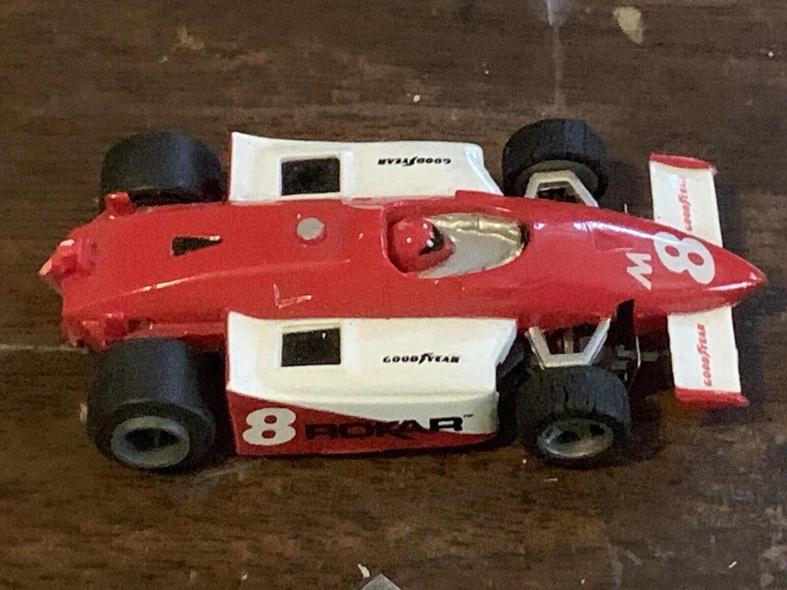 Rokar #8 Red White F 1 Indy Missing Wing SEE PHOTOS WORKS