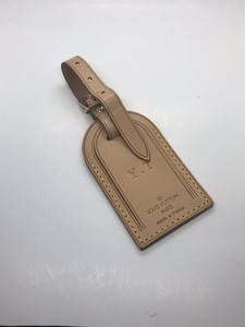 leather luggage tag monogram