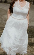 Rembo Styling BOHO Hochzeitskleid Gr. 44