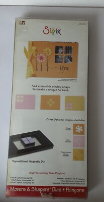Sizzix Bigz Extra Long Die Movers Shapers Karte bewegliches Fenster 654780
