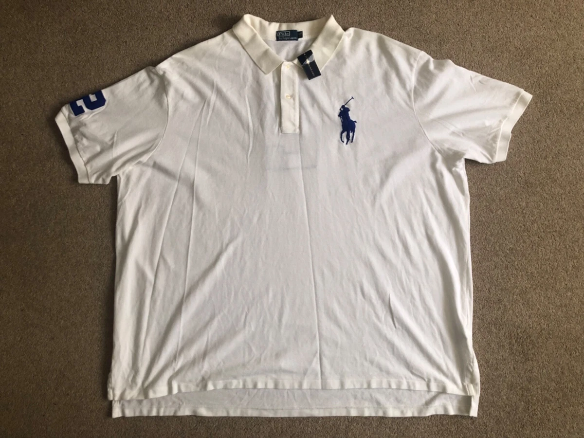 RALPH LAUREN white short sleeve BIG PONY polo shirt T shirt
