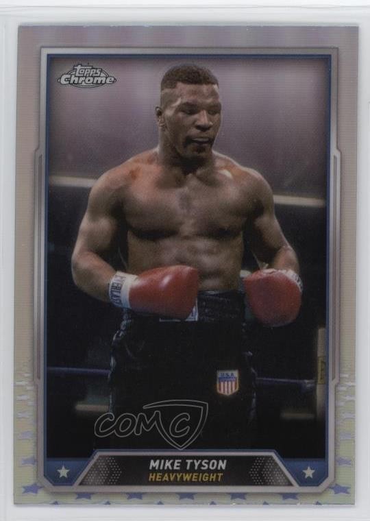 2024 Topps Chrome Refractor Mike Tyson #35 b6y