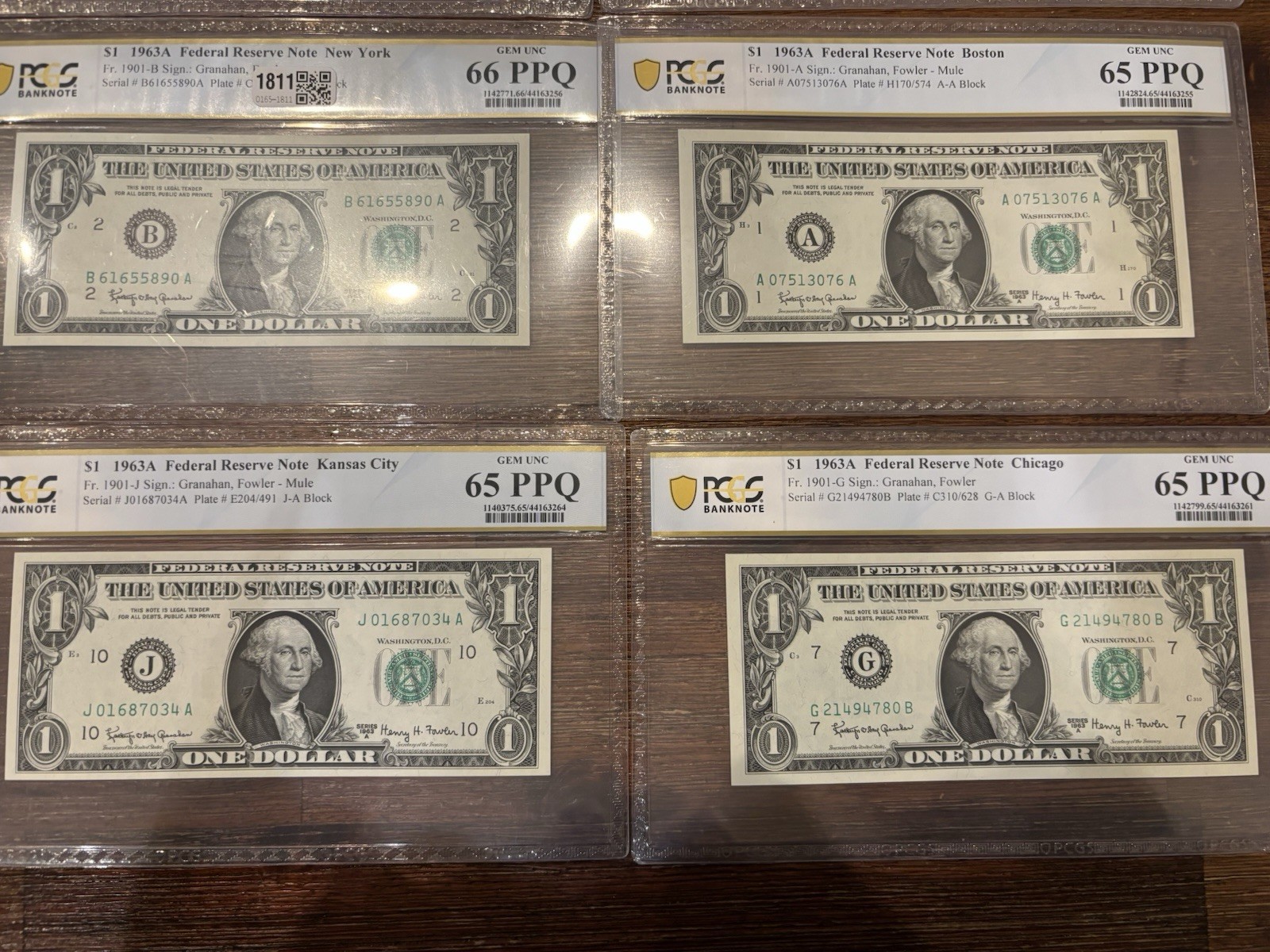 8x PCGS Graded Banknotes Lot – Canada $2 Devil’s Face & US $1 Gem UNC PPQ