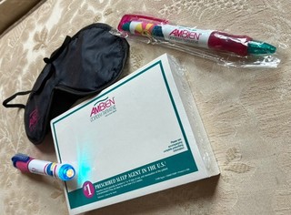 Pharmaceutical Rep Collectible Ad Lot Ambien pen light pads pen mask book