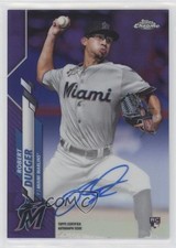 2020 Topps Chrome Rookie Purple Refractor 152/250 Robert Dugger #RA-RD Auto 0l2v