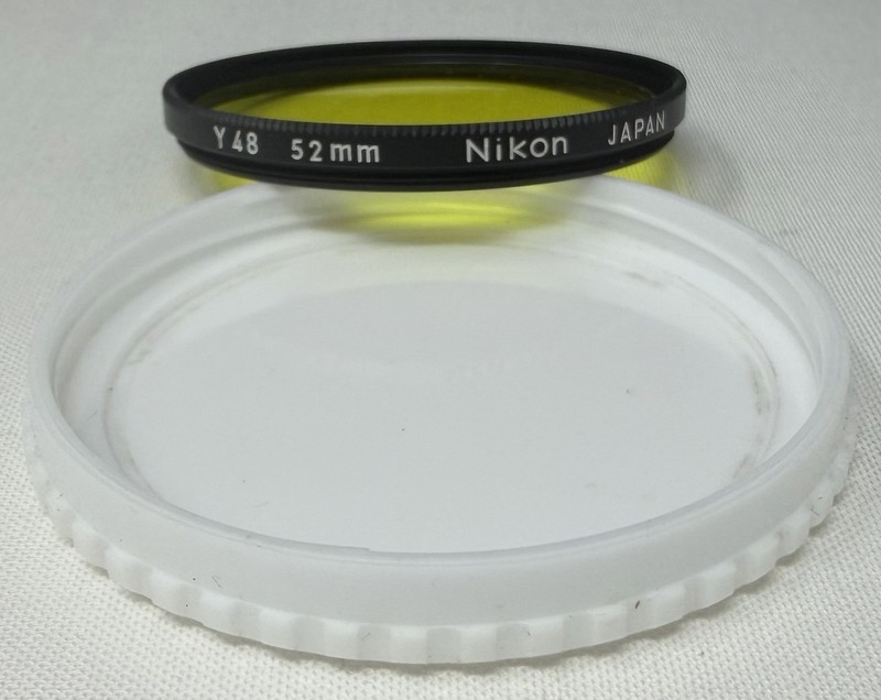 Nikon Y48 52mm Circular Color Conversion Camera Lens Filter Yellow
