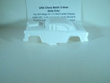HO scale Slot Car Custom Resin body only 1955 White Chevy Belair Fits AFX
