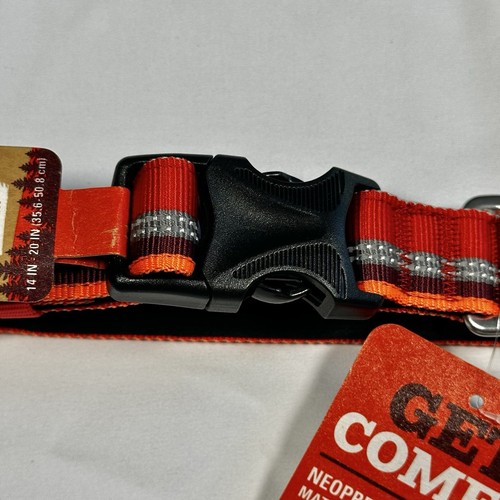 NWT Arcadia Trail Neoprene Dog Collar Medium 14”-20" Reflective Waterproof - Picture 3 of 6