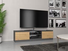 TV-Schrank Wolfgang | 140 cm Breit 2 Türen 2 Ablagen TV-Sideboard | 10 Varianten