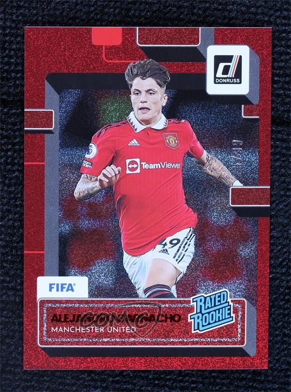 2022-23 Panini Donruss Rated Rookie Red /99 Alejandro Garnacho #199 0pd3