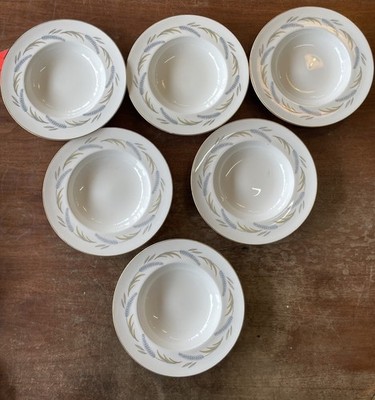 6 x Royal Worcester Fine Bone China ''Harvest Ring'' Suppenschüssel mit Rand 23,5 cm D