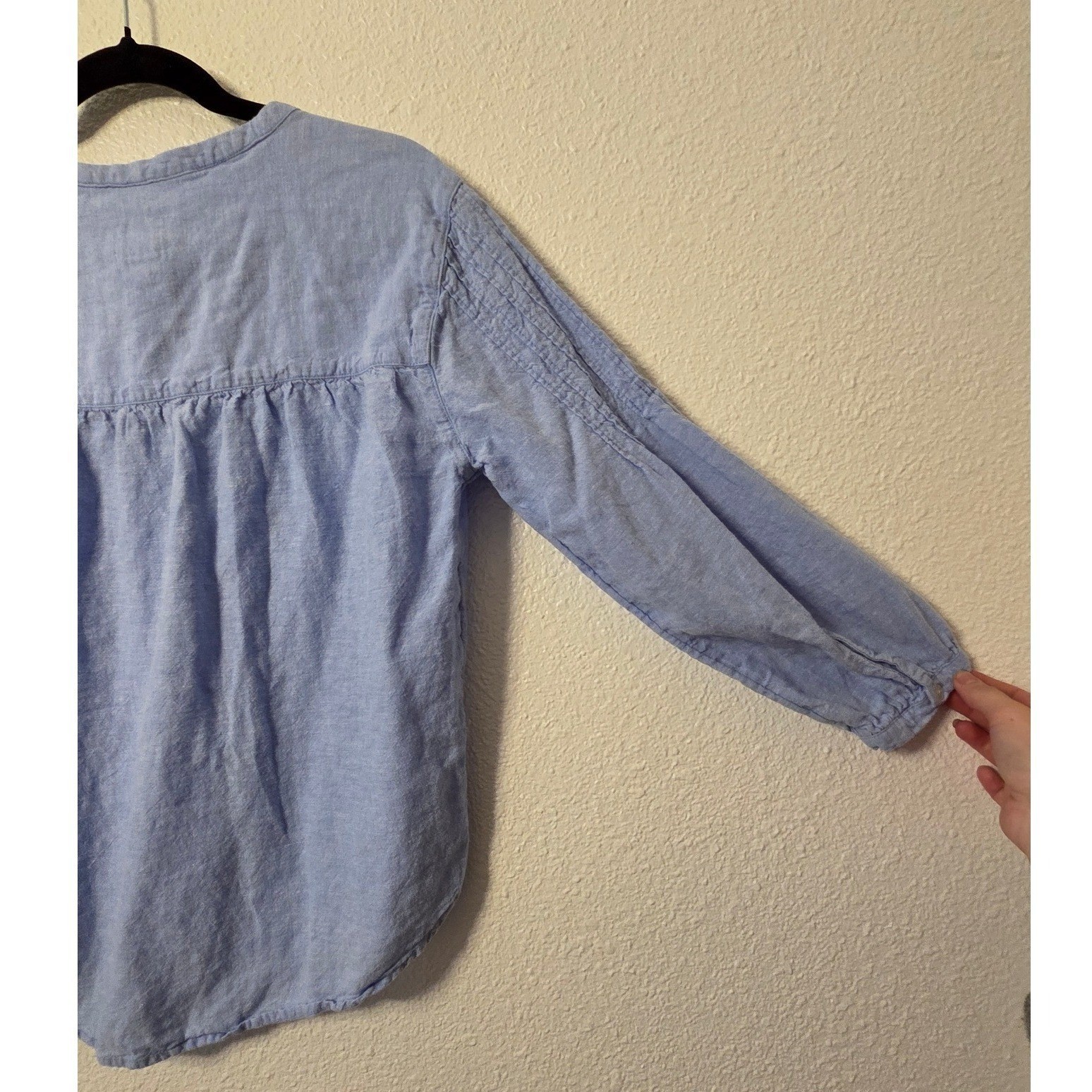 Joie Elevated Basic Linen Blend Button Front Blou… - image 7