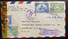 1944 Lalima Honduras Censored Airmail Cover To Schenectady NY USA — photo 1