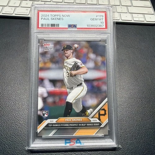 Paul Skenes Rookie Card PSA 10 MLB Debut Pittsburgh Pirates 2024 Topps Now RC