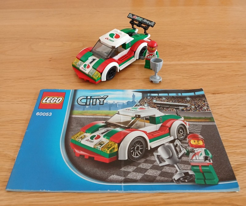LEGO City Race Car Set 60053 Complete + Ferrari 150 Racers Car Set 30190