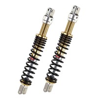 Yamaha YP Majesty 400 2004-2006 Paar Hintere StoßDäMpfer YSS Gas Schwarz Gold