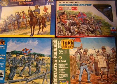 1/72 Custom Blend ACW Confederate Infantry - Italeri - Revell - ESCI - Imex