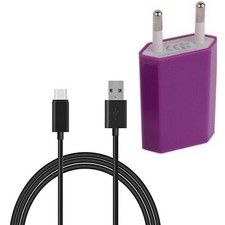Caricabatterie Caricatore Usb Cavo Type-c 1a 5w Viola Per Meizu 16xs 17 Pro 18 5