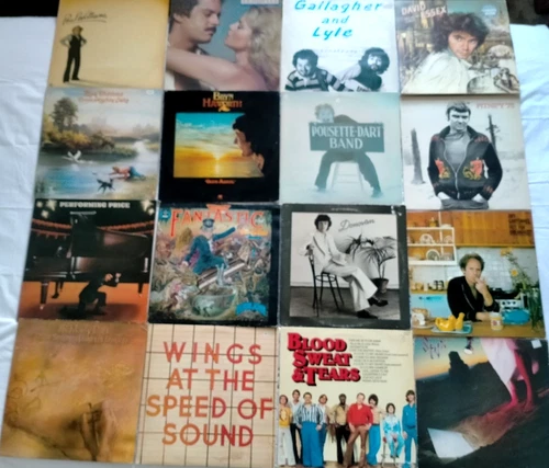 JOB LOT 16 x 70's POP & ROCK VINYL LP's Wings, Donovan, Styx, Elton John, etc