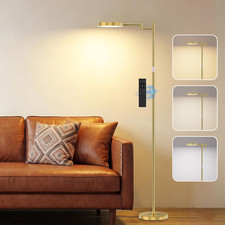 LED Floor Lamp, 18W Bright Standing Lamp with Remote Control, Adjustable Height,