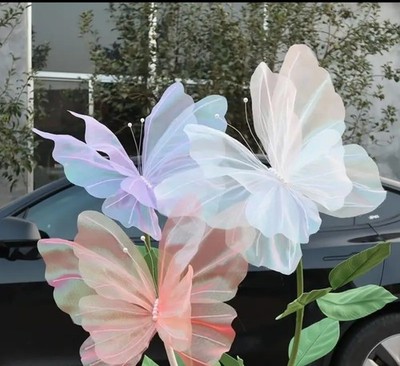 Butterfly 3D Festival Decoration Large Hanging Gauze Fake Butterfly