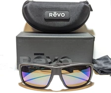 Revo Nomad Satin Brown Sport Polarized Green Mirror Lens Sunglasses 2202 02 GN