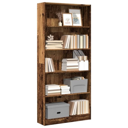 Großes Bücherregal | 80x176 cm | Aktenregal | Highboard | Büroregal | Holzregal - Bild 30 von 119