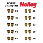 Main Jet Kit suit Holley 350 465 600 750  Carby Carburettor  Sizes 60 thru 69
