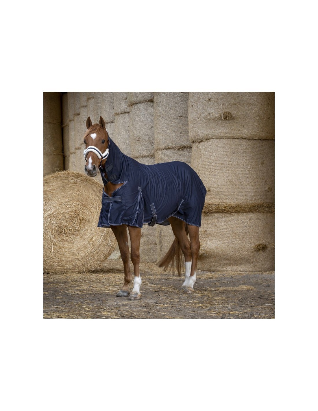 Chemise combo Equitheme Cool Dry gris 6.6 idéale aux écuries après le travail intensif