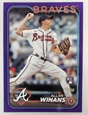 2024 Topps Series 2 - Allan Winans - Card #494 - Purple Parallel Rookie Card . rookie card picture