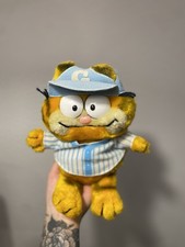 Vintage 1978 1981 Garfield Plush Fun Farm Baseball Player Rare Retro Collectible