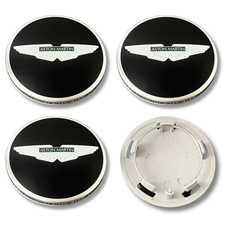 For Aston Martin Alloy Wheel Centre Cap Hub x4 DB S 11 X 9 Rapide Vantage Black