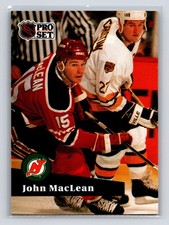 1991-92 Pro Set French - John MacLean #136 New Jersey Devils Hockey Card