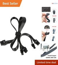 PCIE Power Cable 8 Pin to Dual 6 2 Pin 65cm for Corsair Thermaltake GPUs