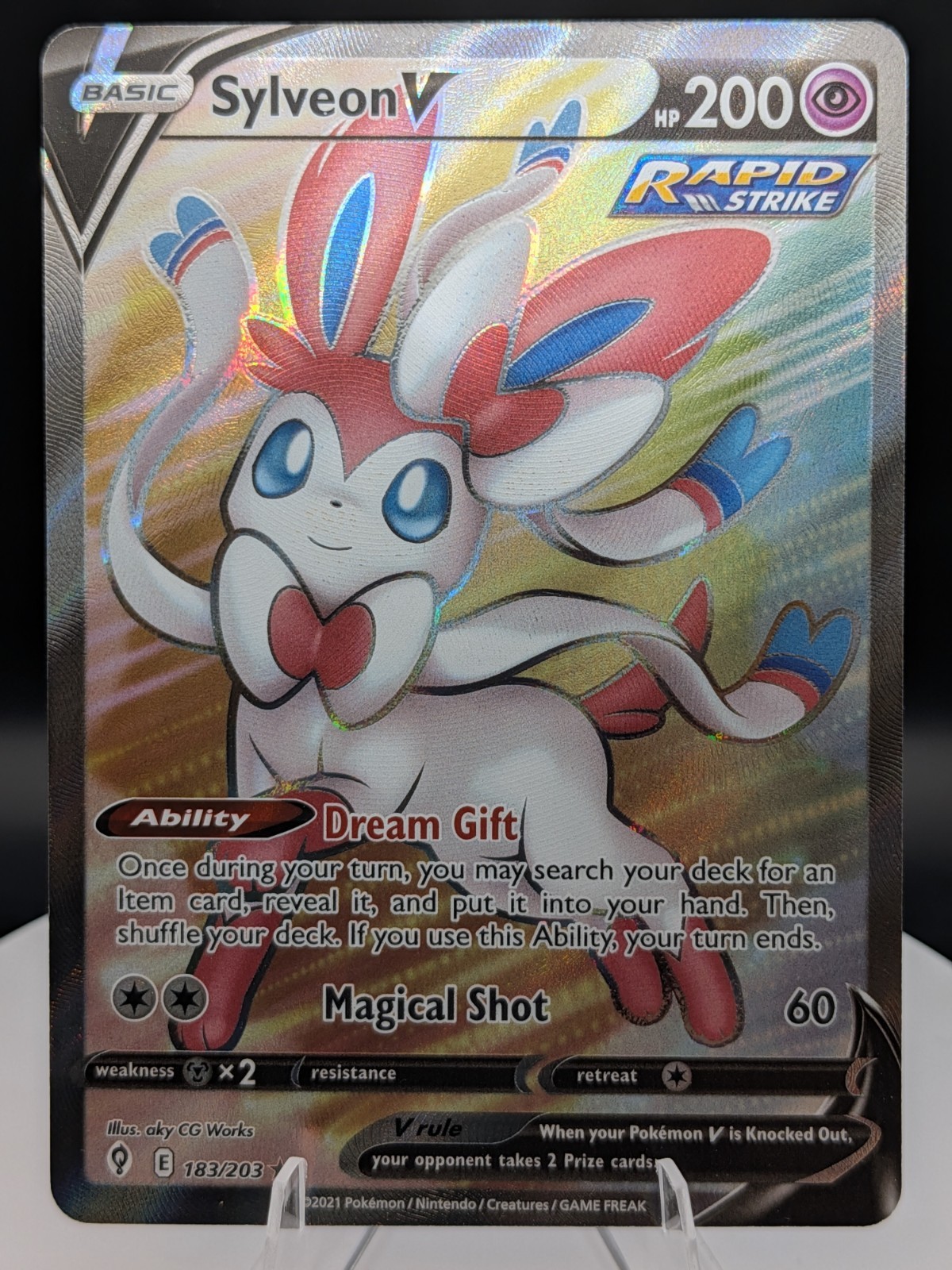 Pokemon TCG: Evolving Skies (183/203) Sylveon V Full Art Ultra Rare (NM)