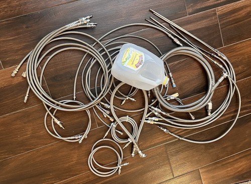 22 Used Swagelok SS Stainless Steel Braided Hose Mix Sizes And Length